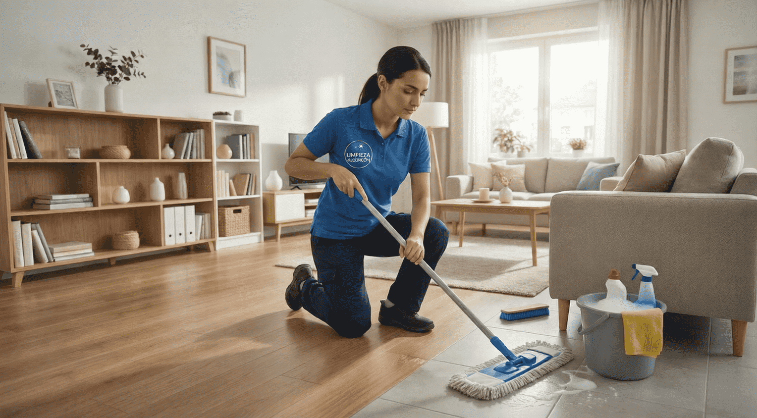 Servicio doméstico por horas en Alcorcón, limpieza general de hogar, plancha y mantenimiento de cocina y baños con personal de confianza